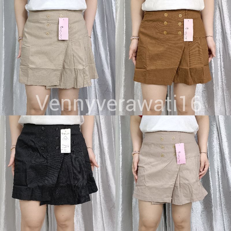 Rok Celana Pendek Jennie Stretch Tebal Simple Me/Rok Celana Pendek Wanita Stretch Tebal Simple Me