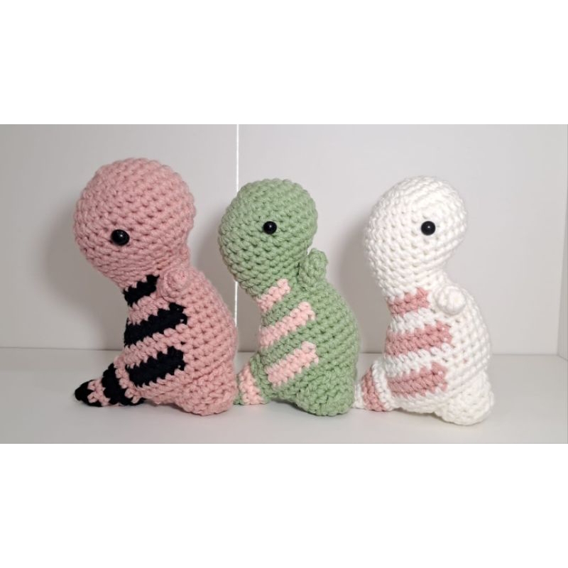Amigurumi Boneka Dino / Boneka Rajut Dinosaurus