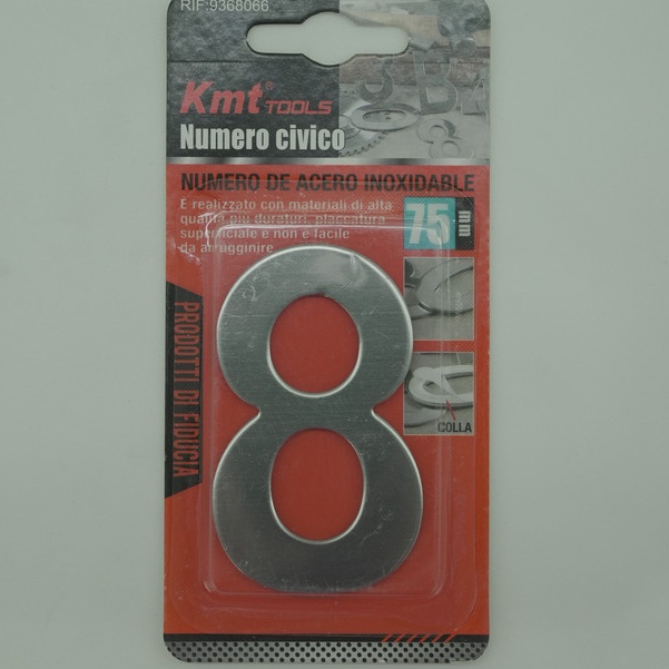Door Plate 8 Nomor Rumah Modern Alamat Pintu 304 Stainless Steel/Nomor Pagar Pintu 8
