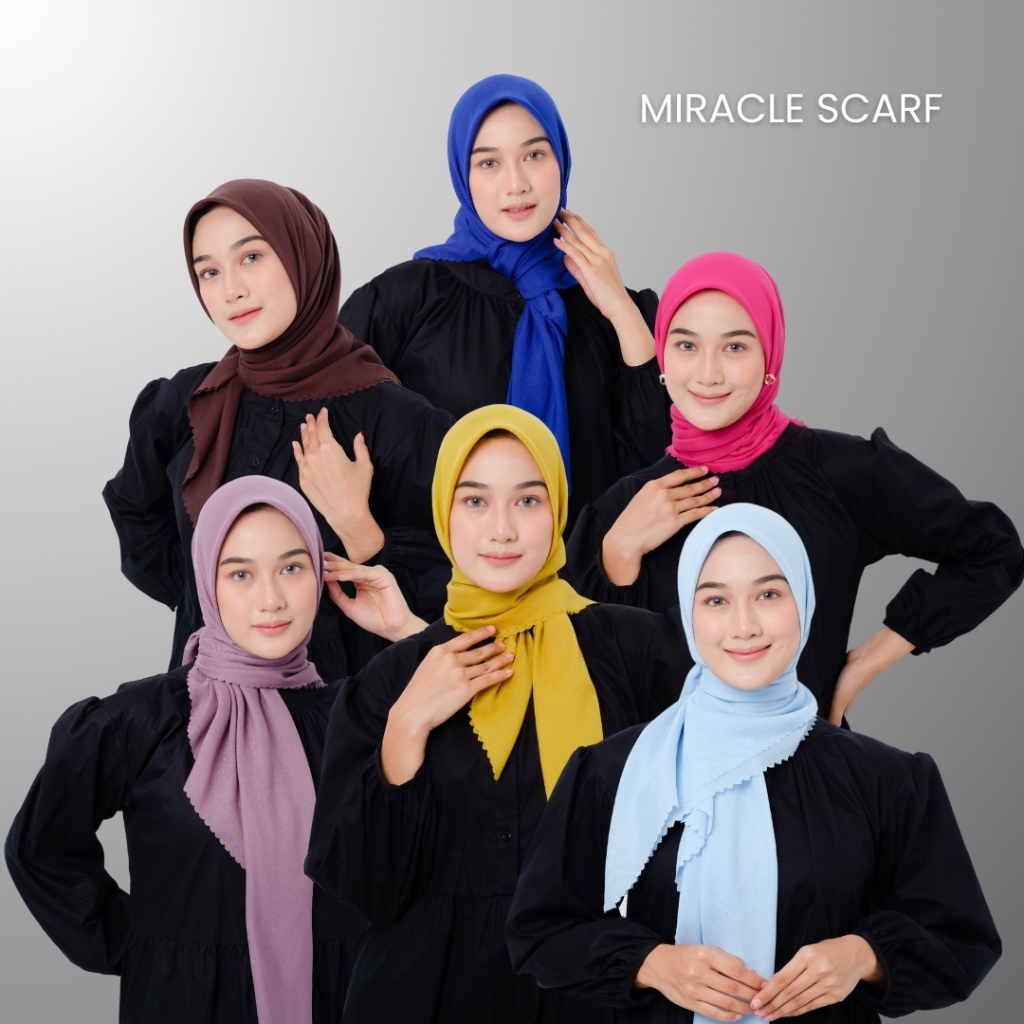Karleen Hijab - Miracle Scraf (Voal segi empat ultrafine voal superfine sahara Jilbab anti letoy tid
