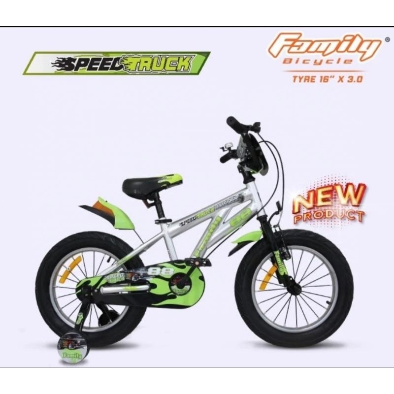 Sepeda Anak BMX Merek Family 16" - 18 inch Series SpongeBob - Speedtruck - Inferno