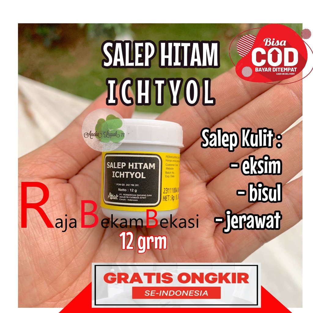 Salep JERAWAT BISUL hitam ichtyol afiat  - Salep jerawat bisul eksim