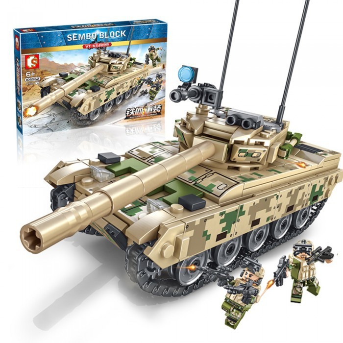 Sembo Block Army Swat Tank Iron Blood Heavy Equipment 432pcs