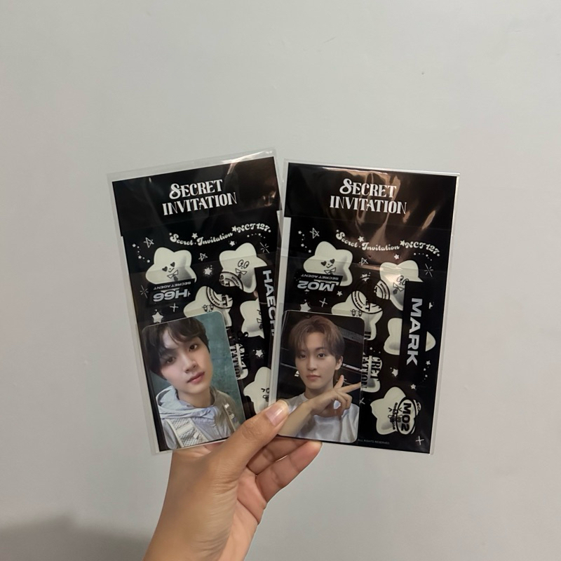 DECO STICKER HAECHAN MARK NCT 127 FANMEETING SECRET INVITATION