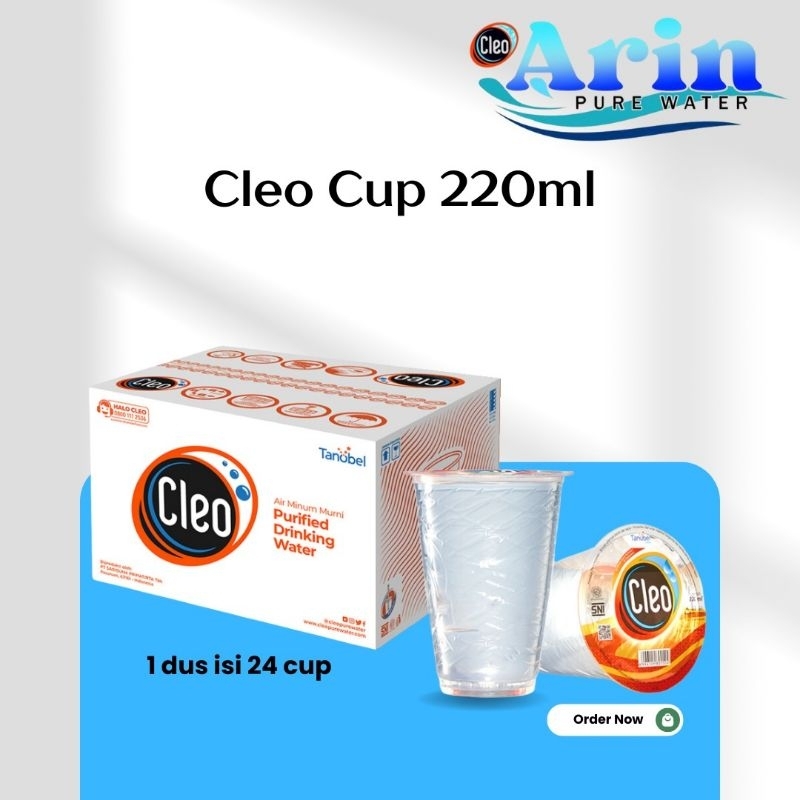 

Cleo Cup Air Mineral 220ml isi 24 cup