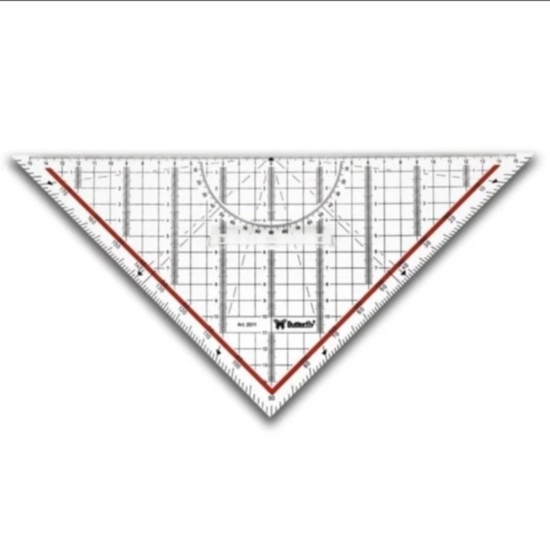 

PENGGARIS SEGITIGA PEGANGAN BUTTERFLY BT-2011 RULER SKALA TEKNIK