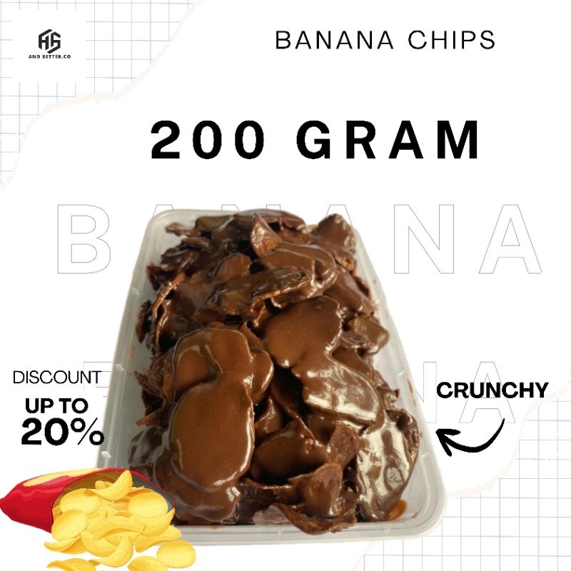 

KERIPIK PISANG COKLAT LUMER TWINWALL 200 GRAM KRIPIK PISANG LUMER 500ML