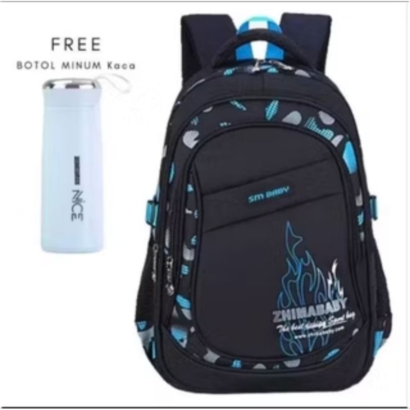 Tas ransel sekolah anak SD-SMP free botol minuman
