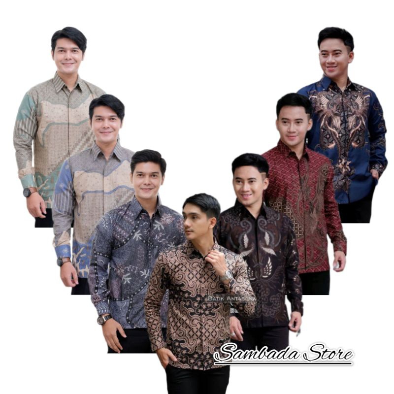 Kemeja Batik Pria Dewasa - Kemeja Dewasa Lengan Panjang - Kemeja Batik Lengan Panjang