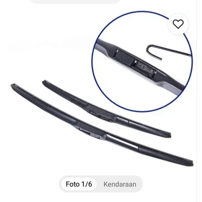 wiper hybrid frameless Toyota kijang kapsul lgx