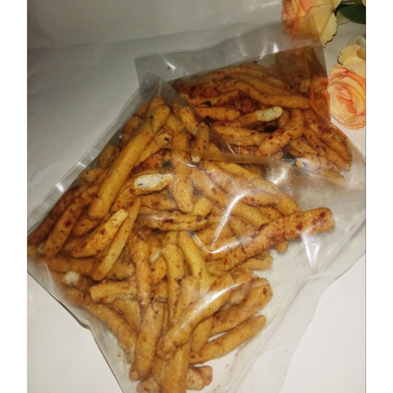 

Camilan Basreng Pedas Daun Jeruk Snek pedas Basreng Nyoss