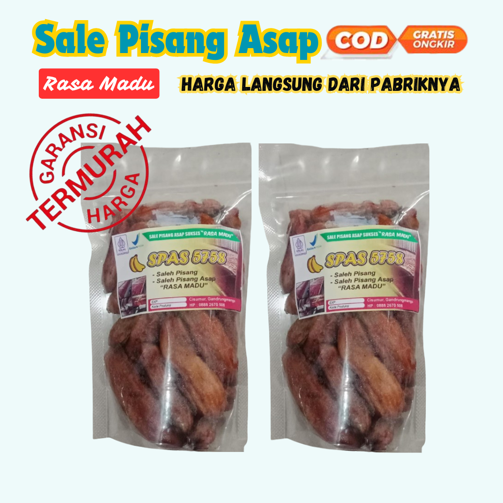 

Grosir Sale Pisang asap Rasa Madu Manis Fress Asli khas Cilacap murah Harga Pabrik