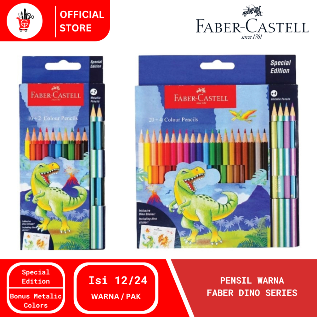 

Color Pencil | Pensil Warna Faber-Castell Special Edition Dino