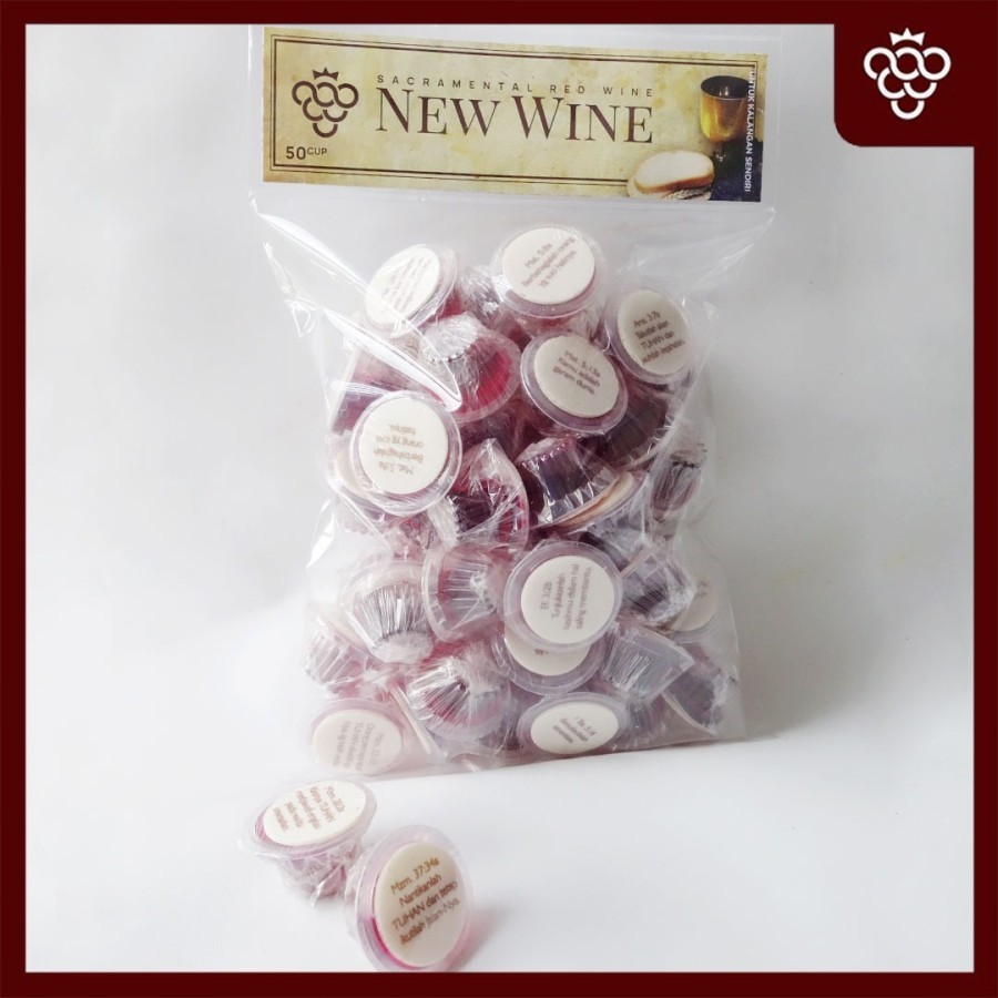 

Paket Anggur Perjamuan Kudus + Hosti Ayat - isi 50 (PNW50HA)