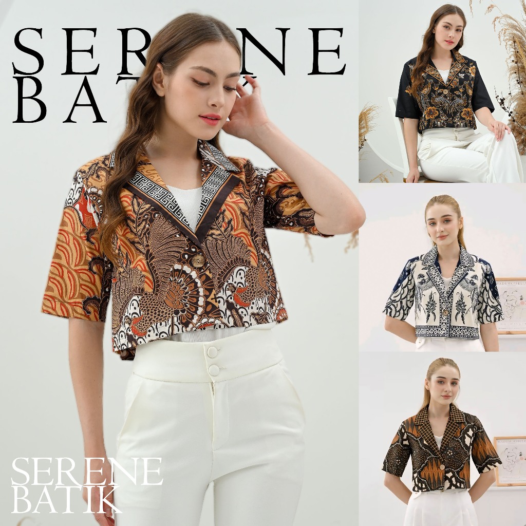 Blouse Batik Wanita Clara - Atasan Batik - Batik Wanita - Blouse Batik - Atasan Wanita -  Batik Kerj