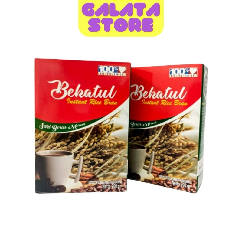 Sari Beras Merah Bekatul Isi 200gr Instan Rice Bran