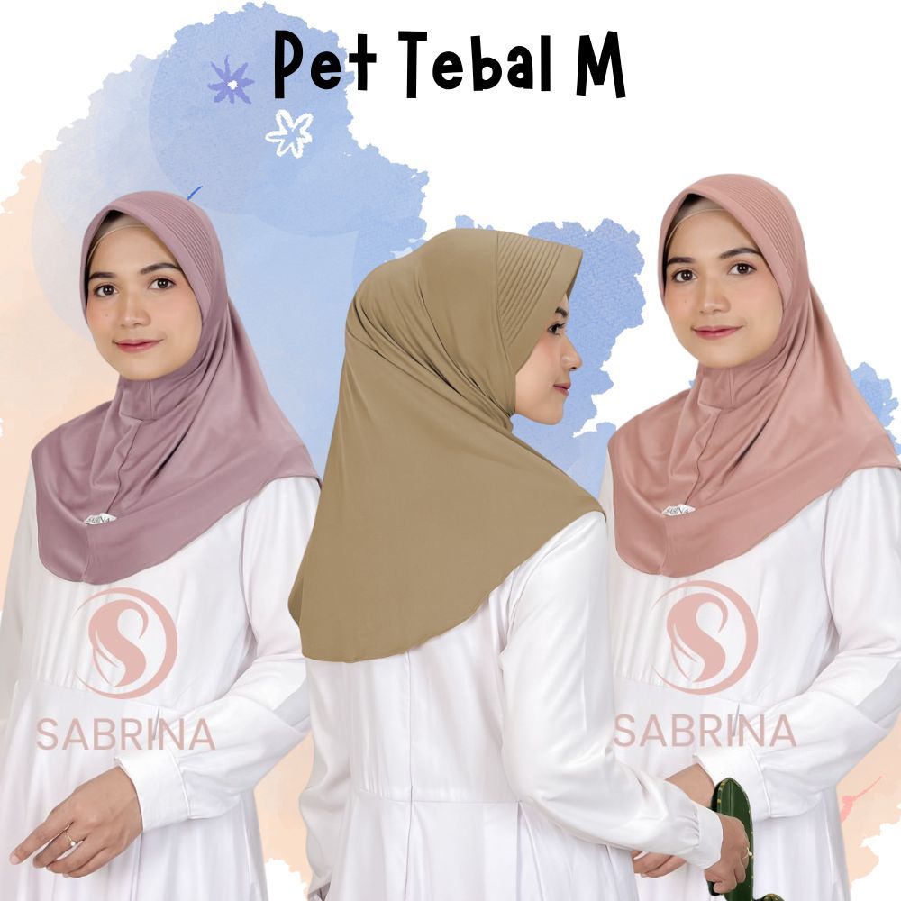 BERGO PET TEBAL SIZE M / JILBAB INSTAN BERGO PET TEBAL M / HIJAB INSTAN BERGO PET TEBAL M / KERUDUNG