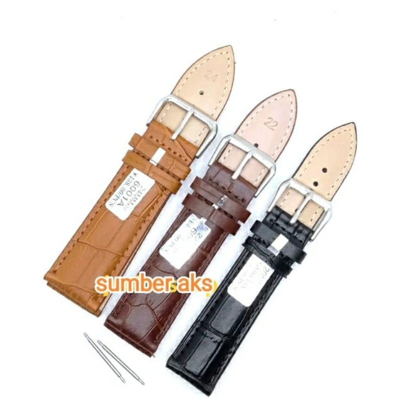 Strap Tali Jam Tangan Skmei Analog 9070 9070L Tali Jam Kulit Skmei 9070L SKMEI 9070 bonus pen Tali