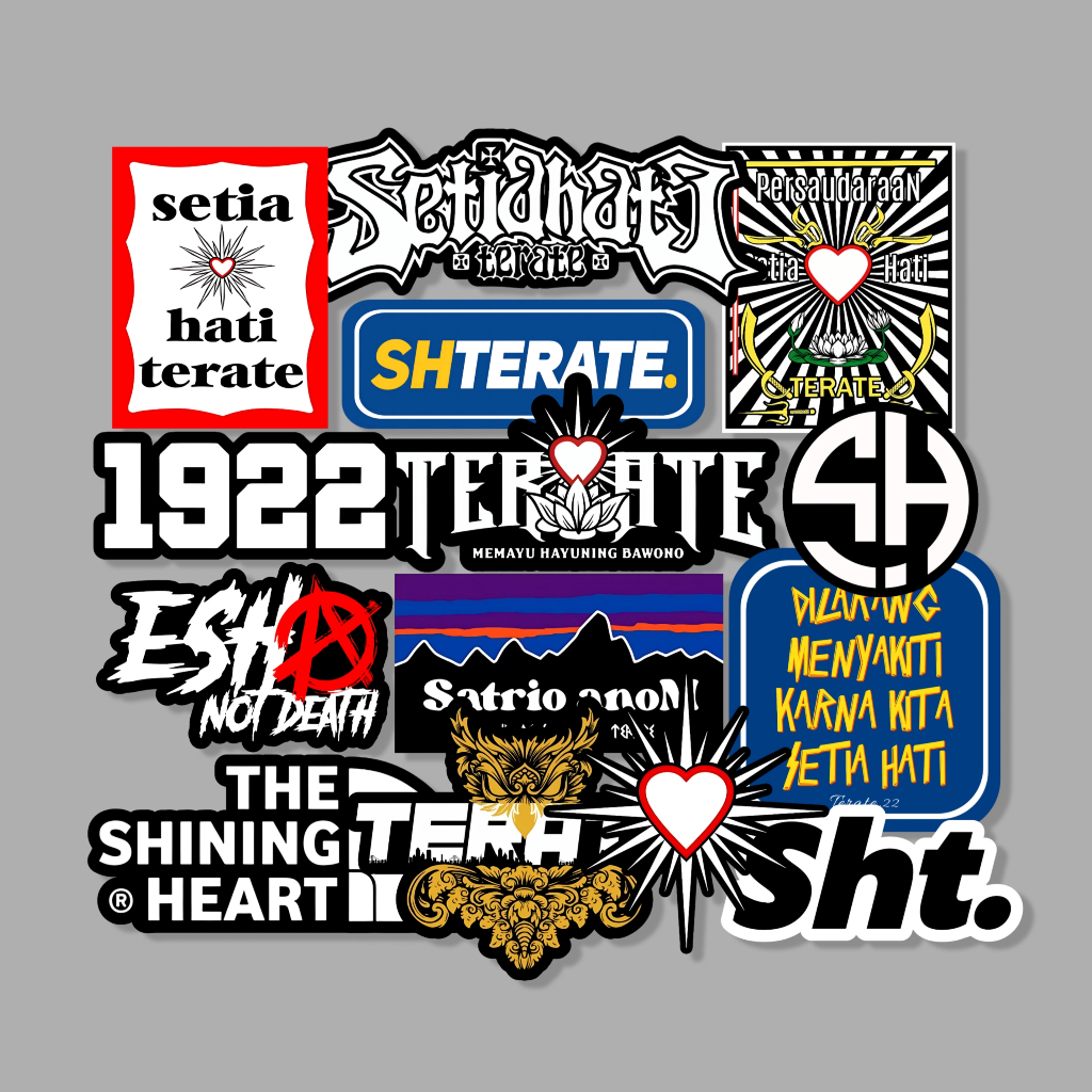 

STIKER PSHT TERATE ISI 14pcs - ANTI AIR, STIKER PERGURUAN | STIKER SILAT, HELM, LAPTOP, CASE HP VOL 12