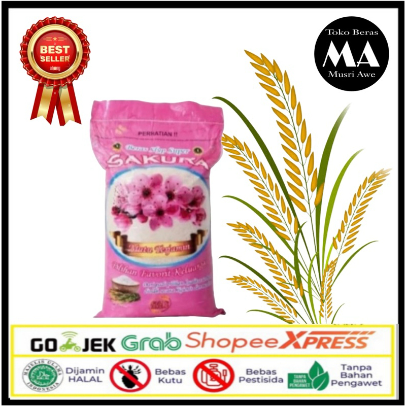 

Beras SLYP Super Premiun SAKURA 10kg dan 20kg