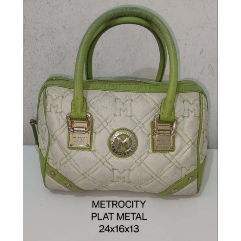 Tas Metrocity Metro City Speedy Hijau Putih