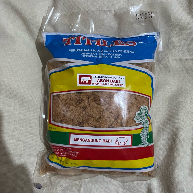 

ABON BABI TITILES 500GR ORIGINAL TITILES BALI