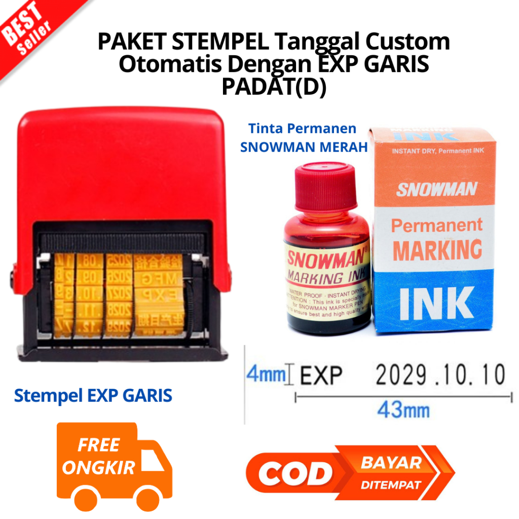 

tyvf [JIB] BAYAR DI TEMPAT Stempel Exp Permanen Tanggal Otomatis Dengan EXP Stempel Tanggal Dengan