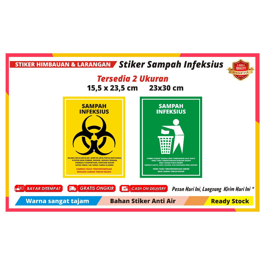 

STIKER SAMPAH INFEKSIUS