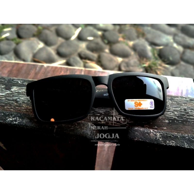 kacamata hitam pria retro frame tebal
