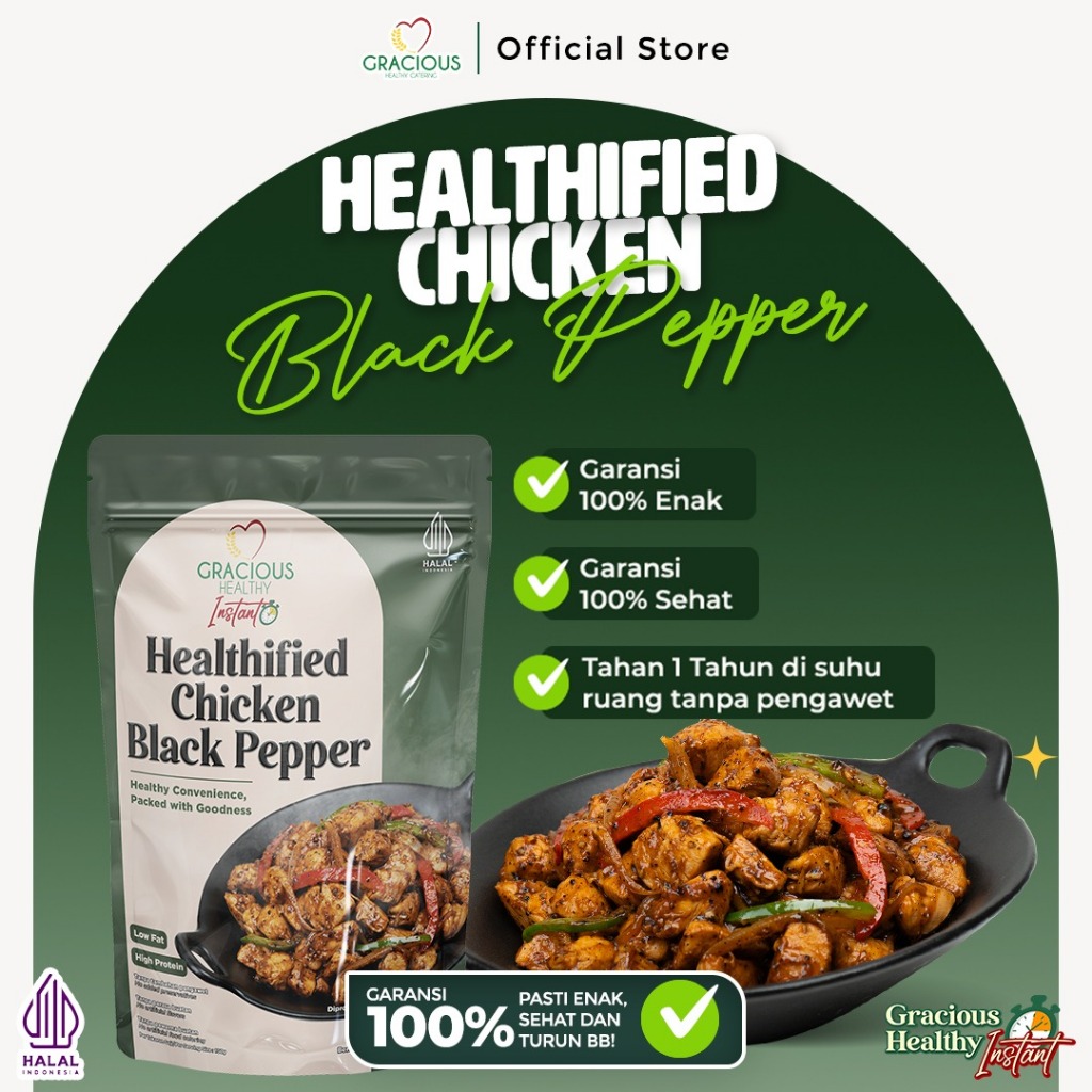 

Healthified Chicken Black Pepper - Gracious Healthy Instant