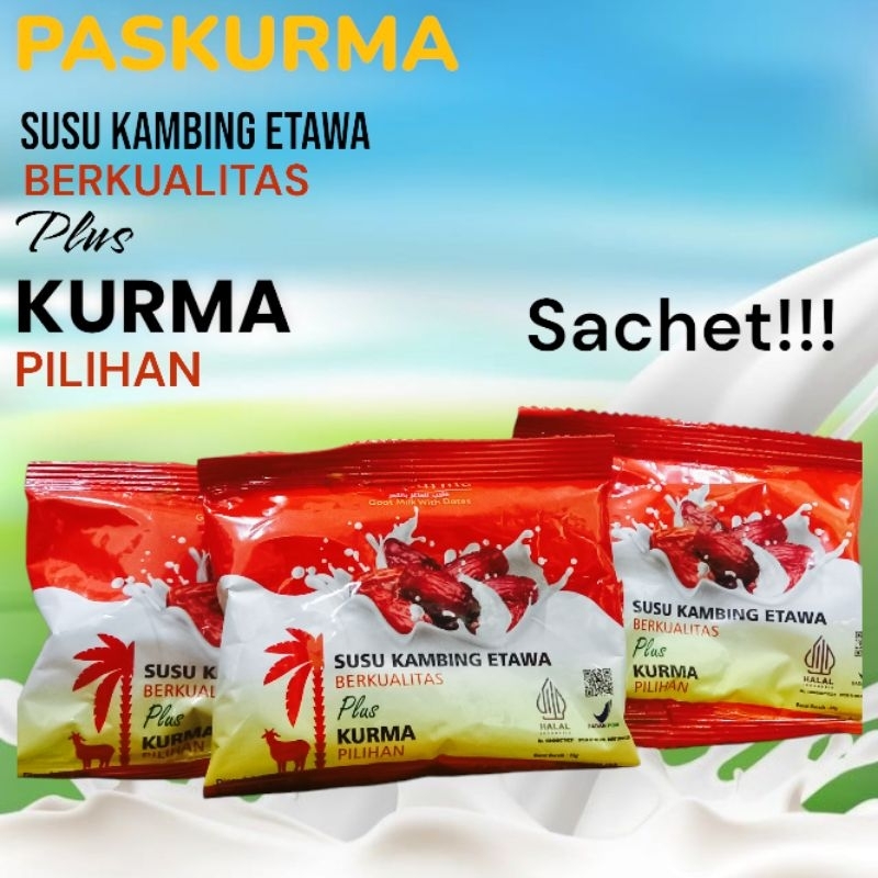 

PasKurma Susu Kambing Etawa plus Kurma Pilihan Sachet / per sachet