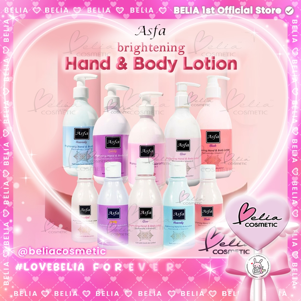 ❤ BELIA ❤ ASFA Brightening Hand & Body Lotion | with Niacinamide + Vitamin E | 130ml  | 300ml