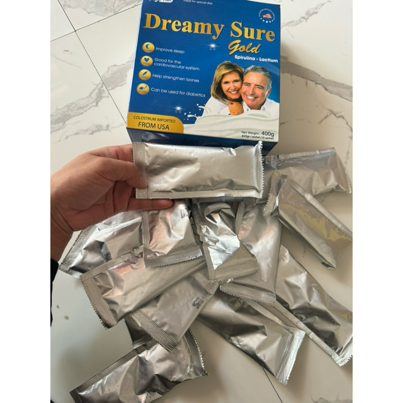 

ECER SACHET DREAMY SURE GOLD USA SUSU UNTUK INSOMNIA GANGGUAN TIDUR