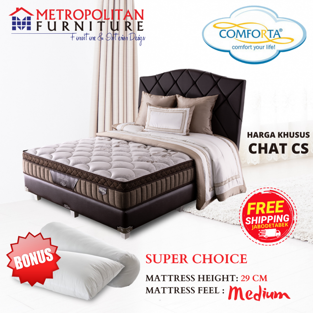 Kasur SpringBed Comforta Super Choice FULL SET Spring bed matras