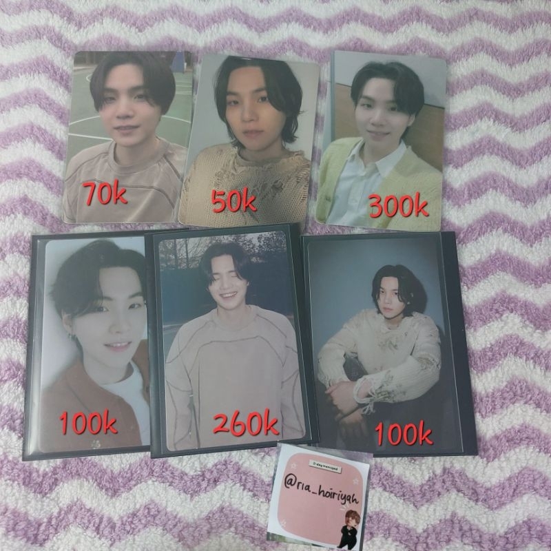 photocard Suga official D Day