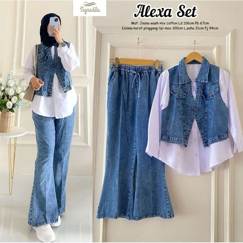 BG ALEXA SET SASYA SET JEANS PANTS