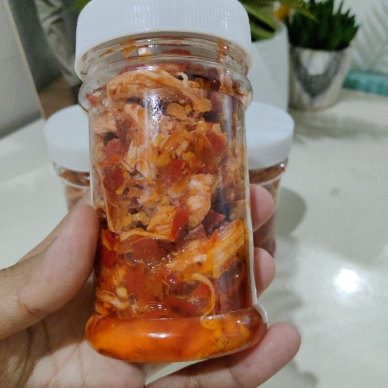 

sambel suwir ayam homemade