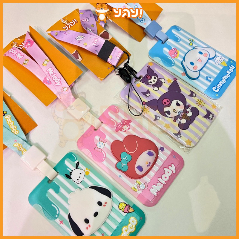 

YAY! Gantungan Name Tag Sanrio / Id Card Karakter Kuromi Cinnamorol Pochaco Melody