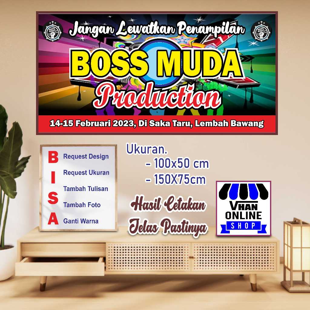 Custom Banner Spanduk MMT Untuk Jasa Sound Sistem atau Intertainment