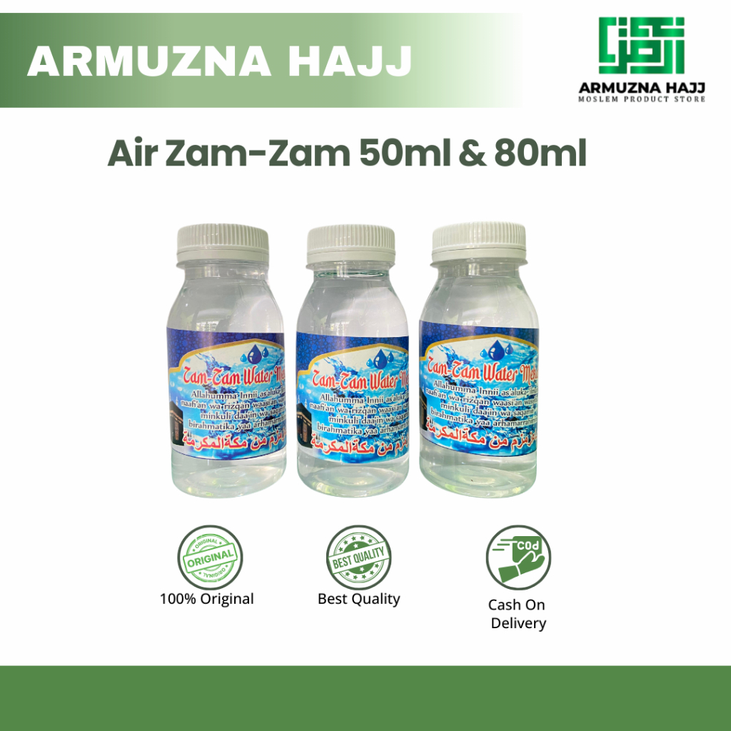 

ZAM ZAM WATER | AIR ZAM ZAM ASLI 80 ML | zam zam water | Zam zam water makkah | zam zam