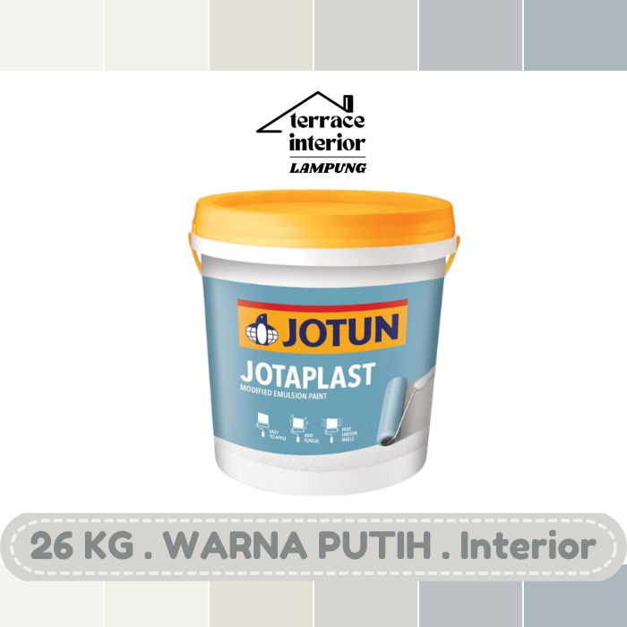 Cat Tembok Jotaplast Jotun warna Abu 26 kg