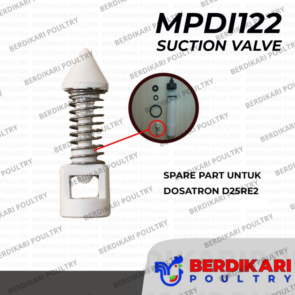 MPDI122 CHeck Valve Assembly Dosatron / Spare Part Dosatron - Alat Ternak Kandang Ayam