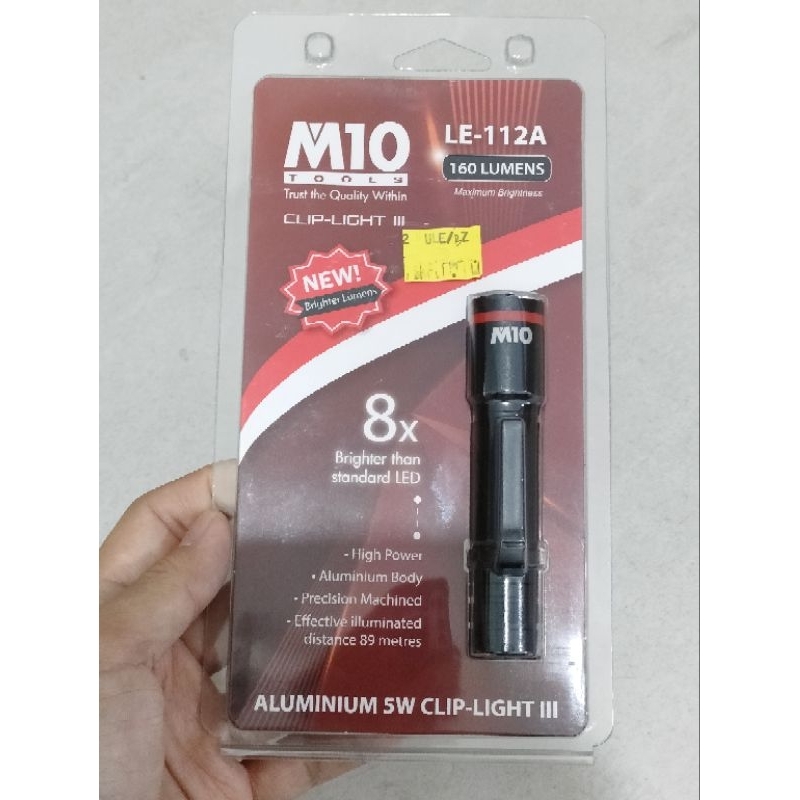 M10 LE112A 160 LUMENS ALUMINIUM SENTER PORTABEL LE 112A