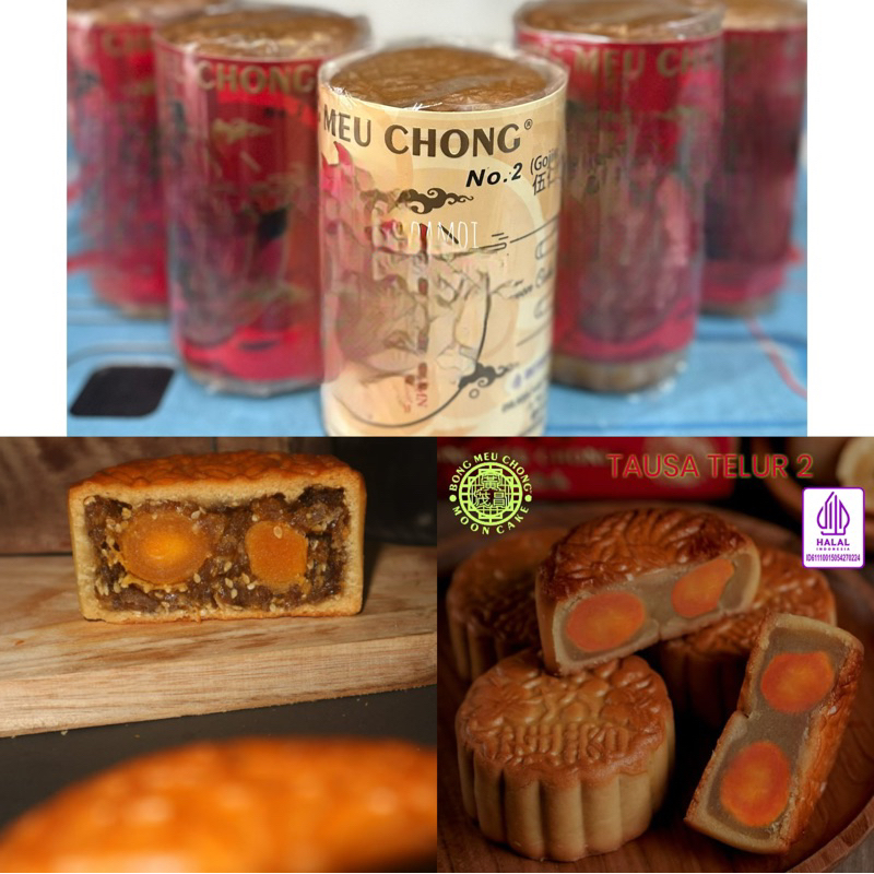 Kue Bulan Pia 2 Telur BMC Bong Meu Chong Singkawang / Tausa / Tausa Hitam / Gojin