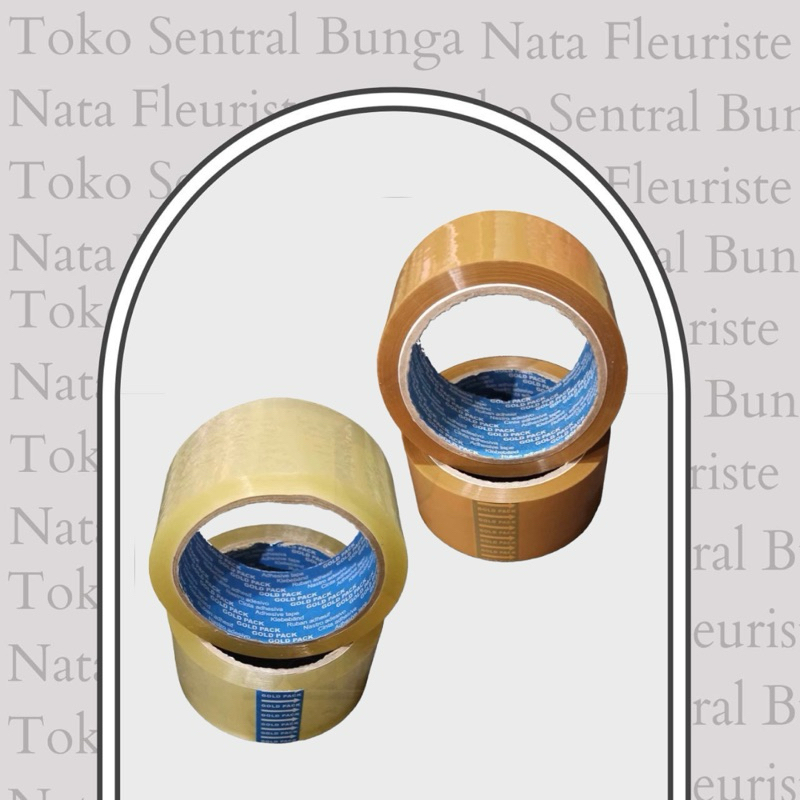 

Lakban Serbaguna / Isolasi Bening / GOLD PACK Tape 46 mm