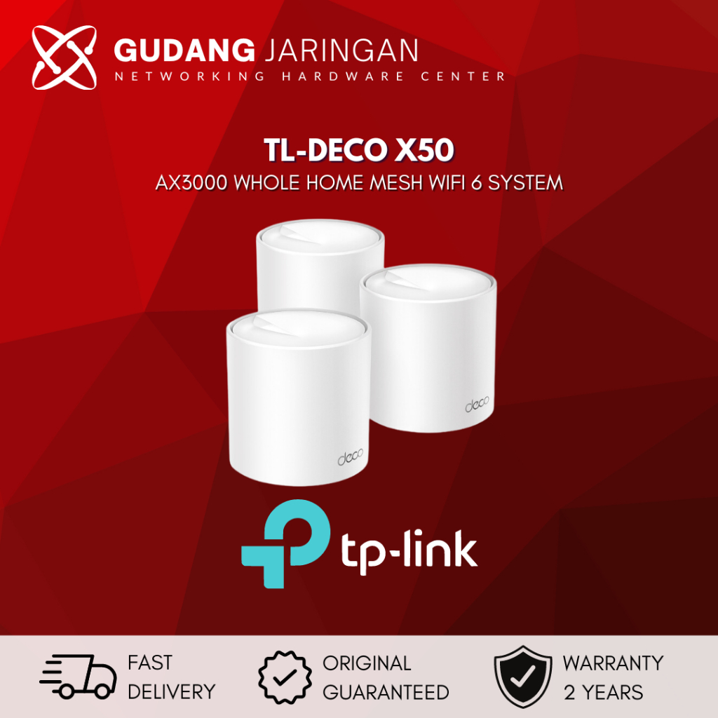 TP-LINK DECO X50 AX3000 Whole Home Mesh WiFi 6 System