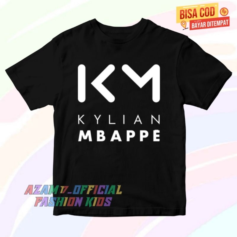 (BISA COD) Kaos Anak Baju Anak Mbappe Free Nama / Kaos Tshirt Anak Kylian Mbappe Real Madrid