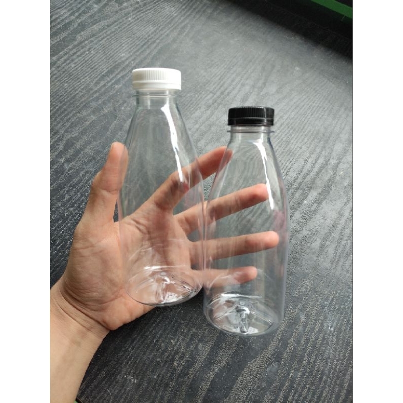 REGULER (ECER-GROSIR-PARTAI) Botol Cantik 350ml 24gr Tebal Botol Plastik 350ml Untuk Kopi Jus Susu J