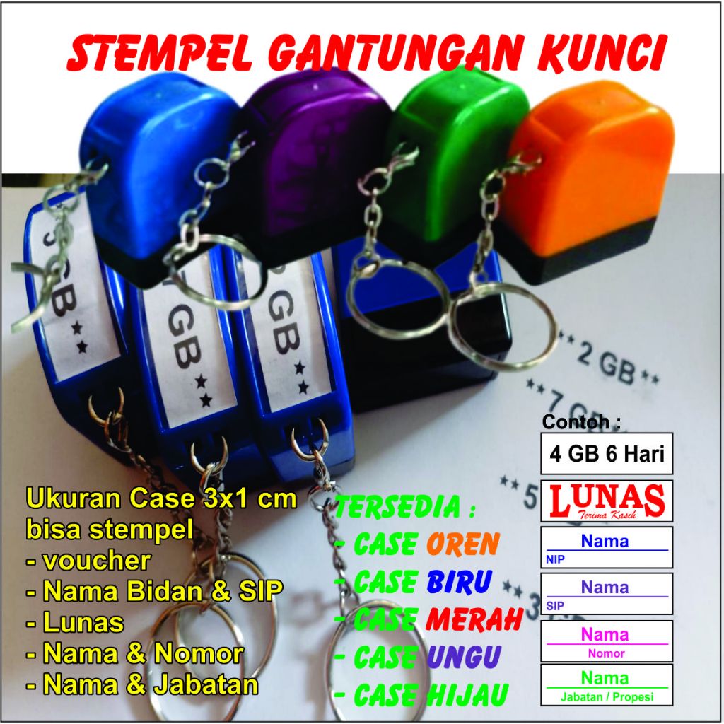 

stempel gantungan kunci