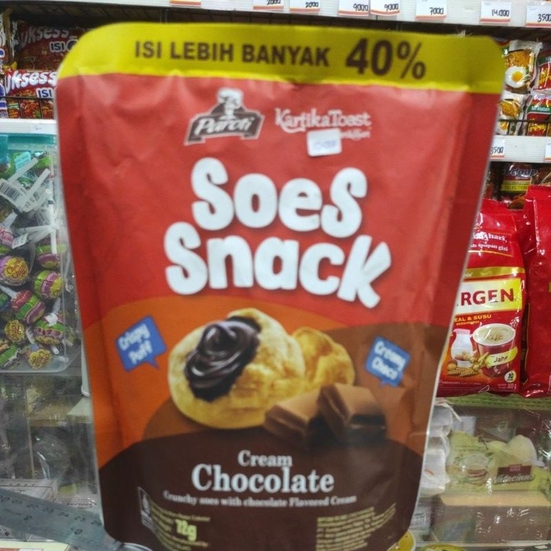 

paroti soes snack cream chocolate 12 g